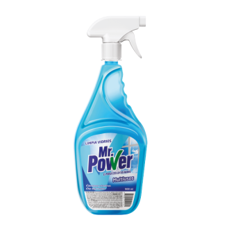 Limpia Vidrios con spray Mr. Power 900ml