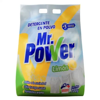Detergente en Polvo Mr. Power Limón 700g x16